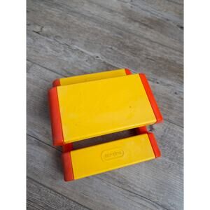Vintage Little Tikes Doll Picnic Table – Rare‎ Yellow & Orange Primary Colors